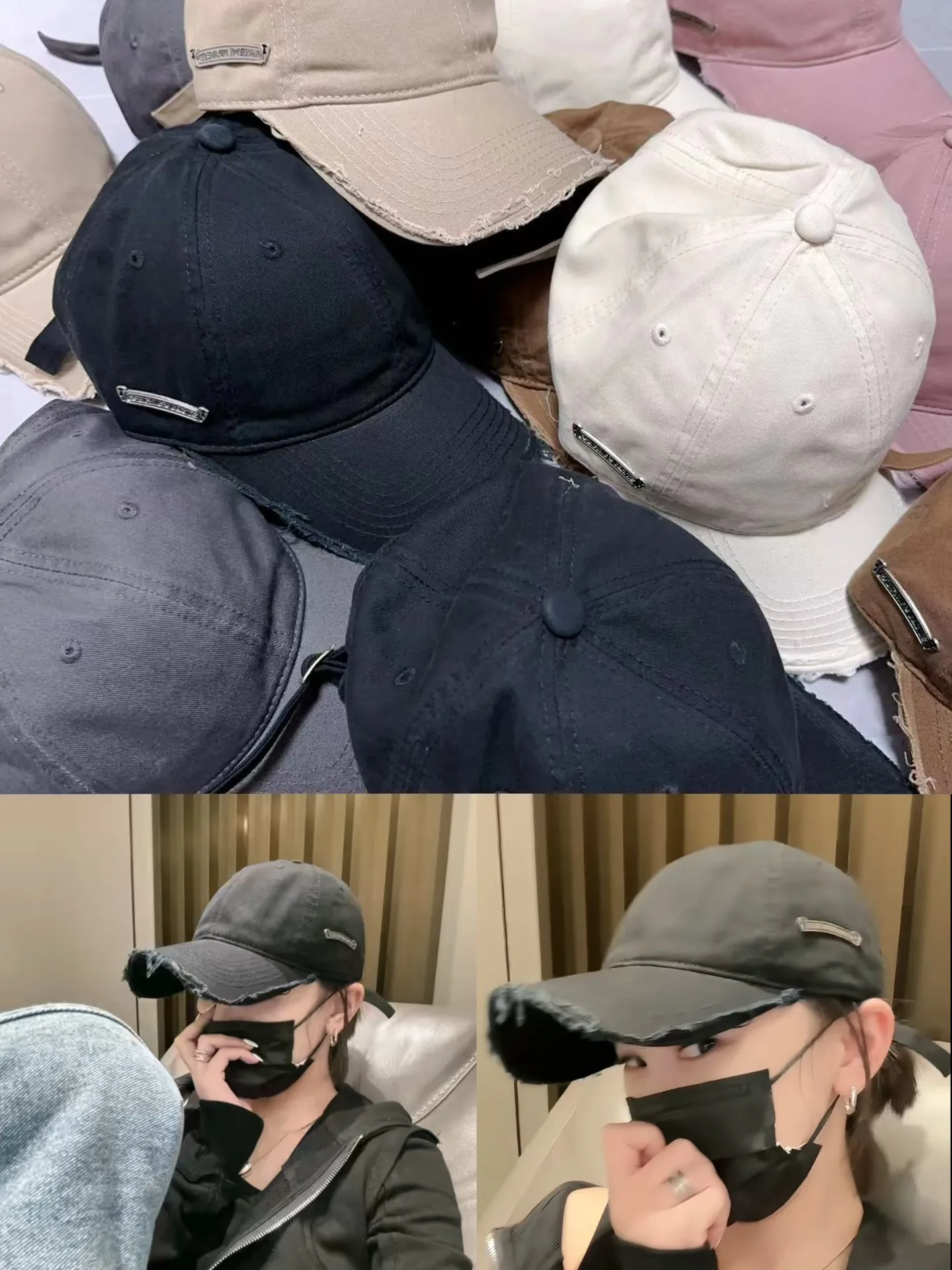 Welcome to inquire, Crow Heart Fleece Baseball Cap